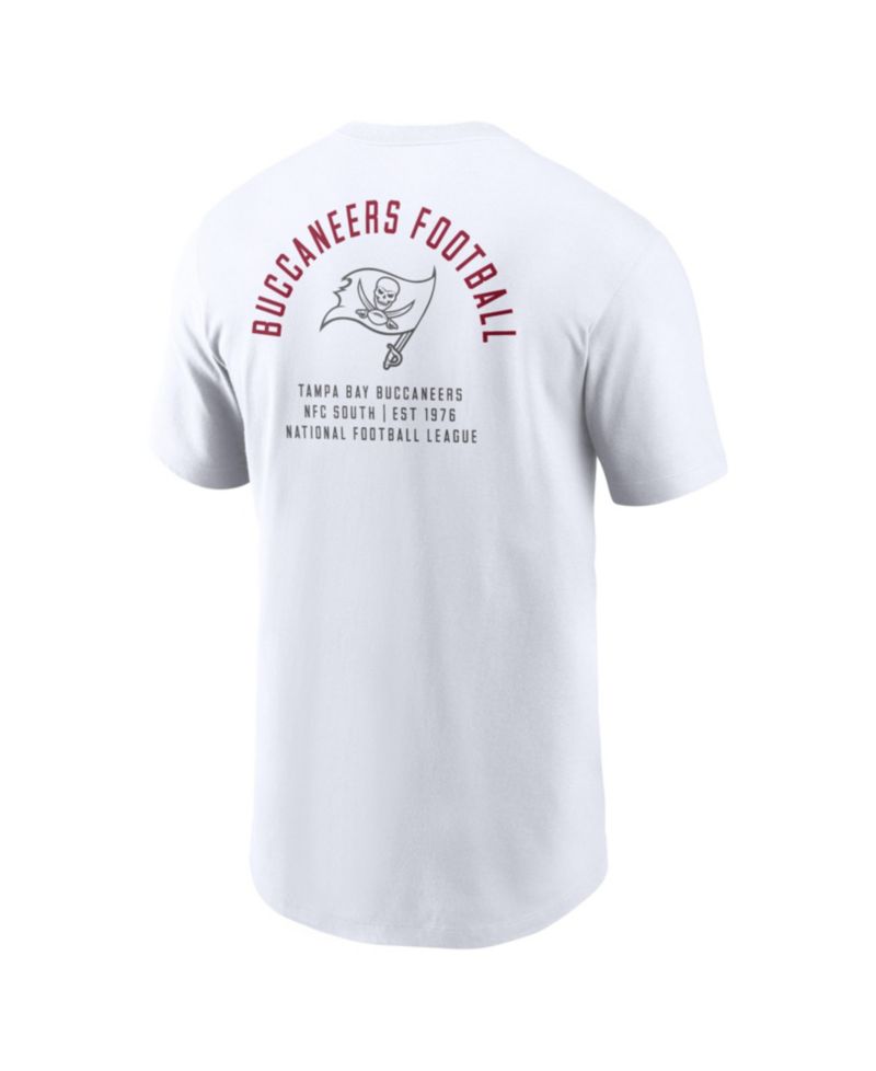 Men's White Tampa Bay Buccaneers Split Logo T-Shirt