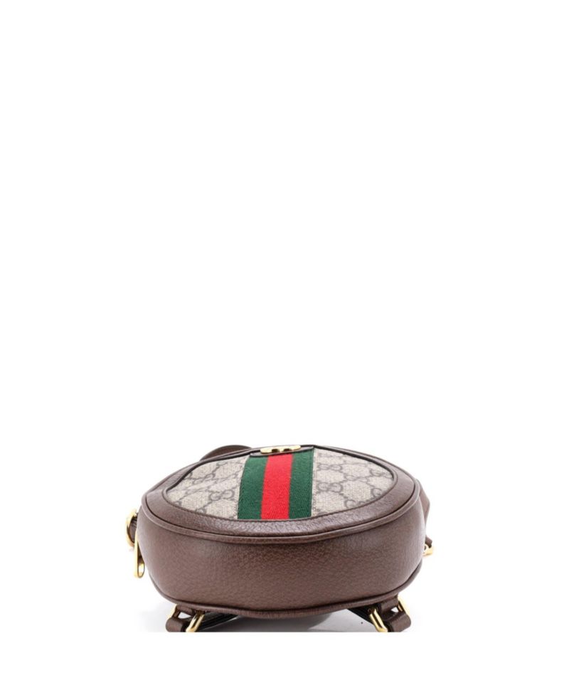 Mini Ophidia Round Backpack GG Coated Canvas