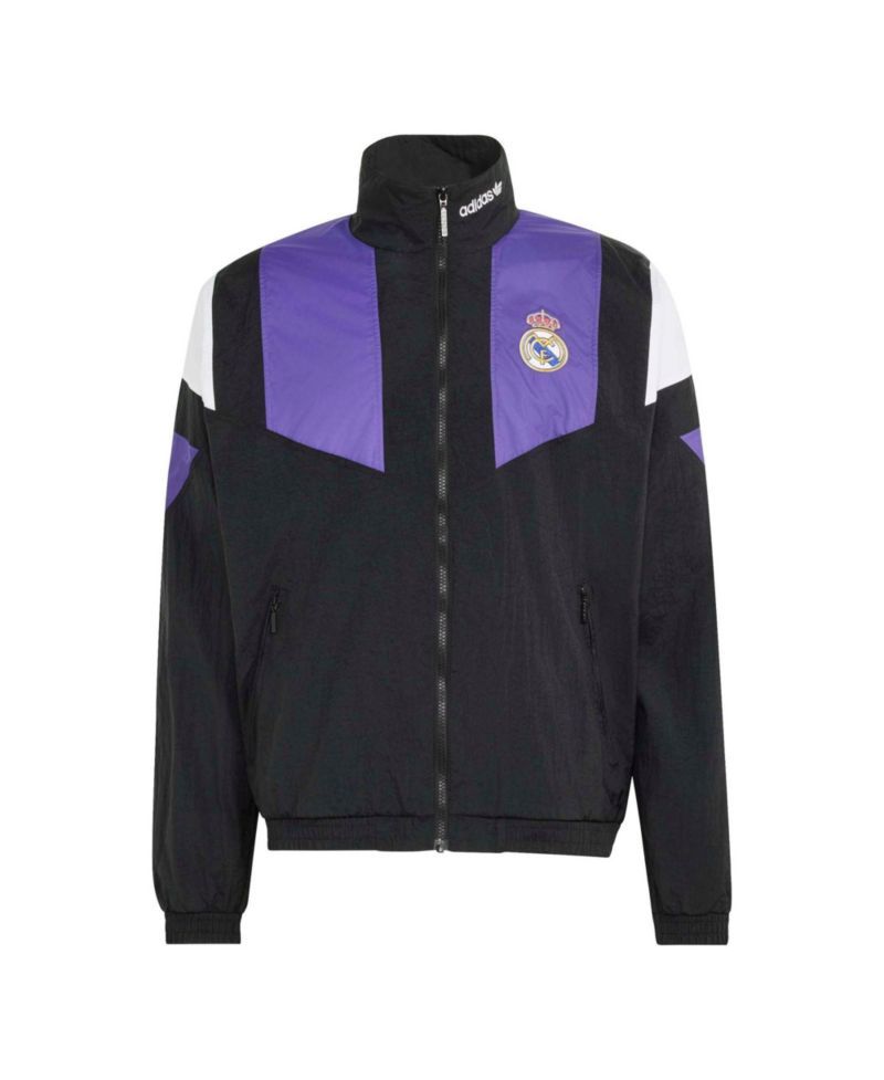 Men's Black Real Madrid EQT Full-Zip Track Jacket