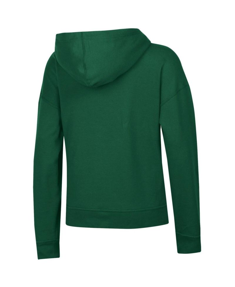 Women's Green Michigan State Spartans Powerblend Fleece Pullover Hoodie