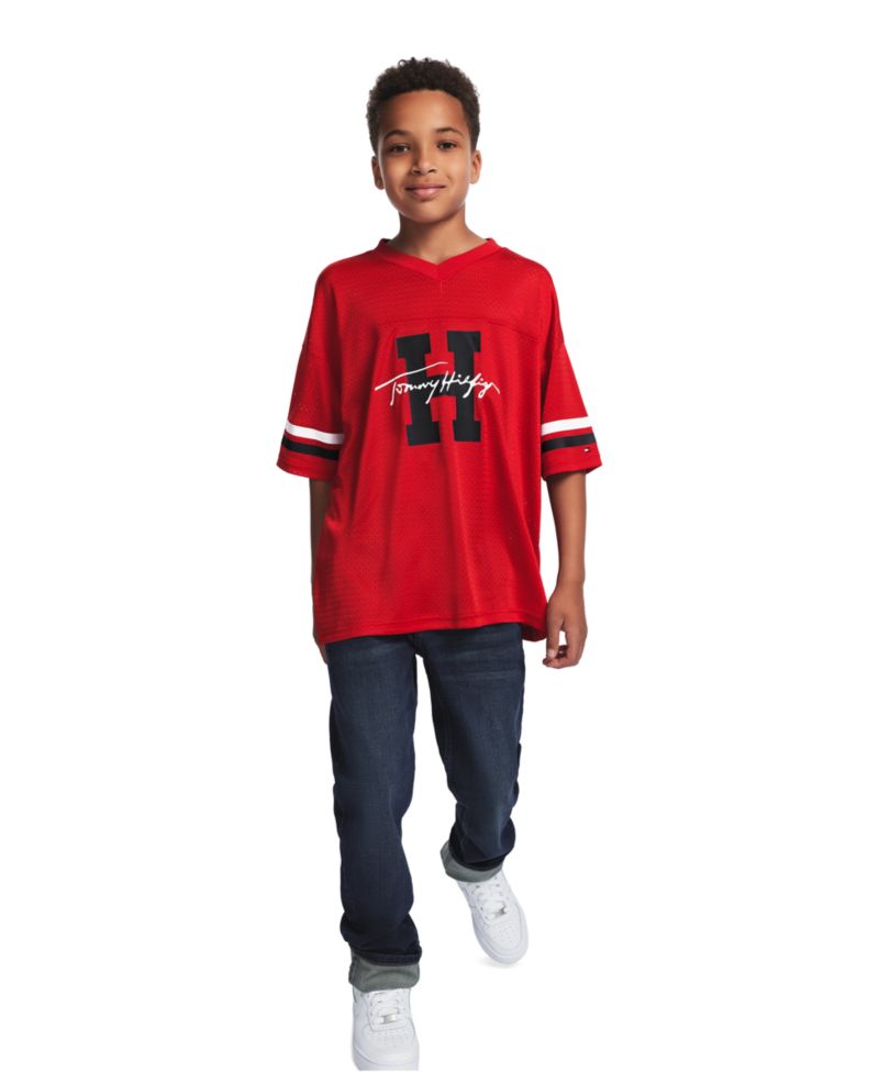 Boys' 8-20 Logo Mesh Jersey T-Shirt
