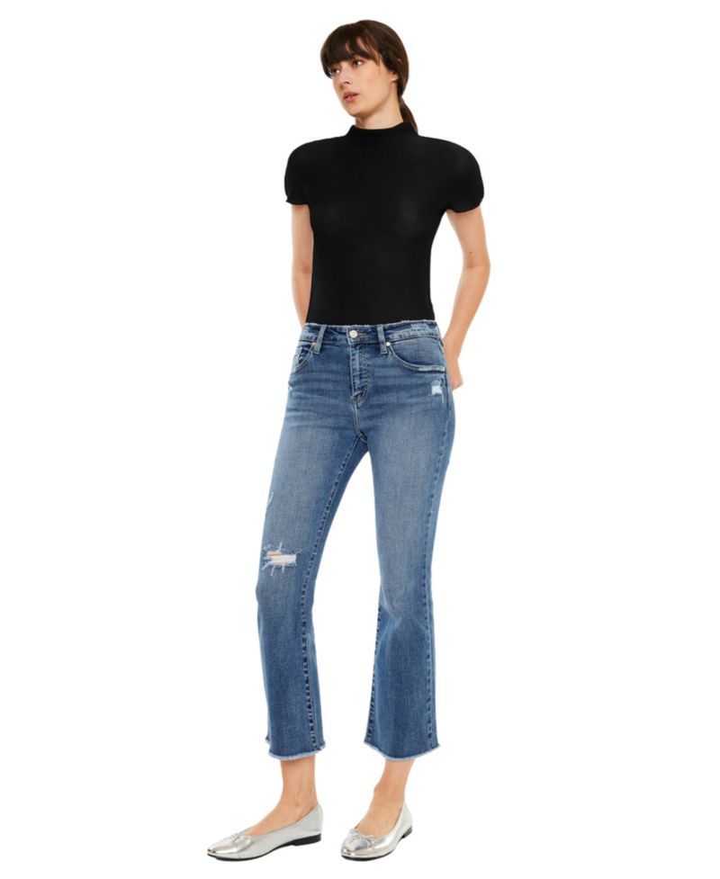 Women's Honey High Rise Cropped Bootcut Jeans