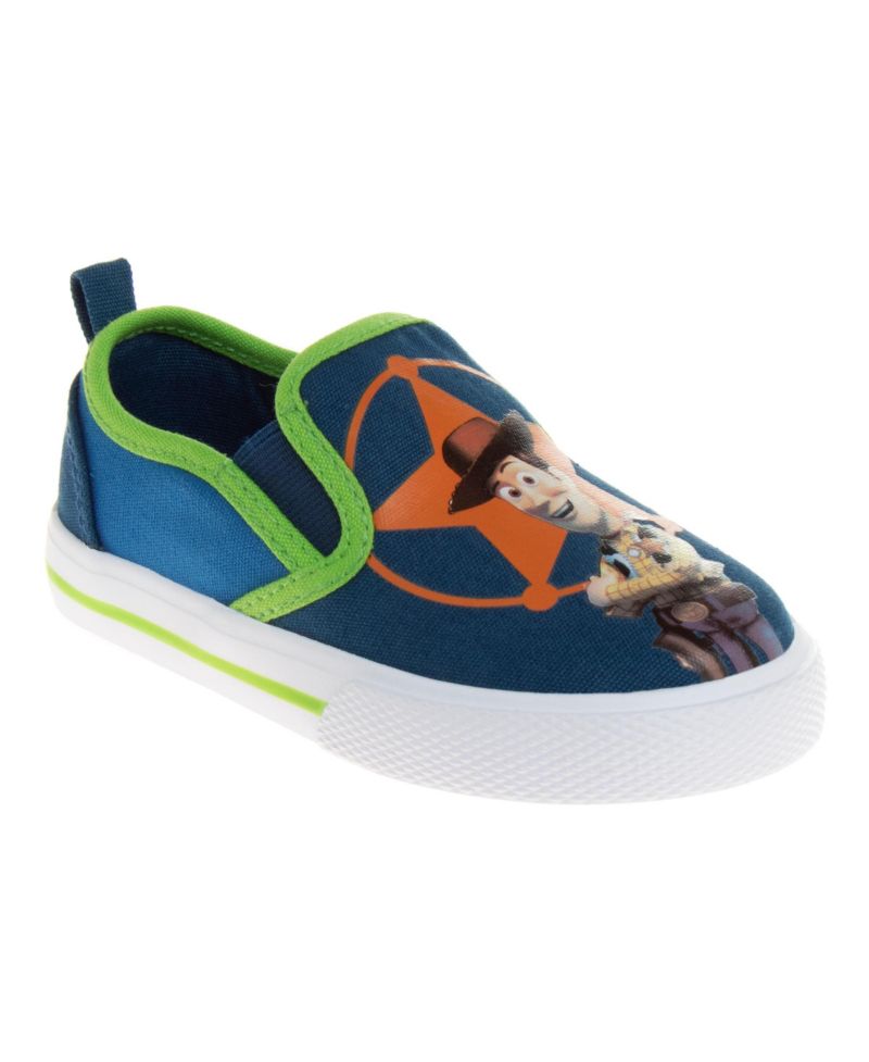Toy Story Slip On Canvas Sneakers Boys' Toy Story Design Canvas Casual Wear Comfort Fit (Toddler Sizes 5-10/ Little Kids 11-12)