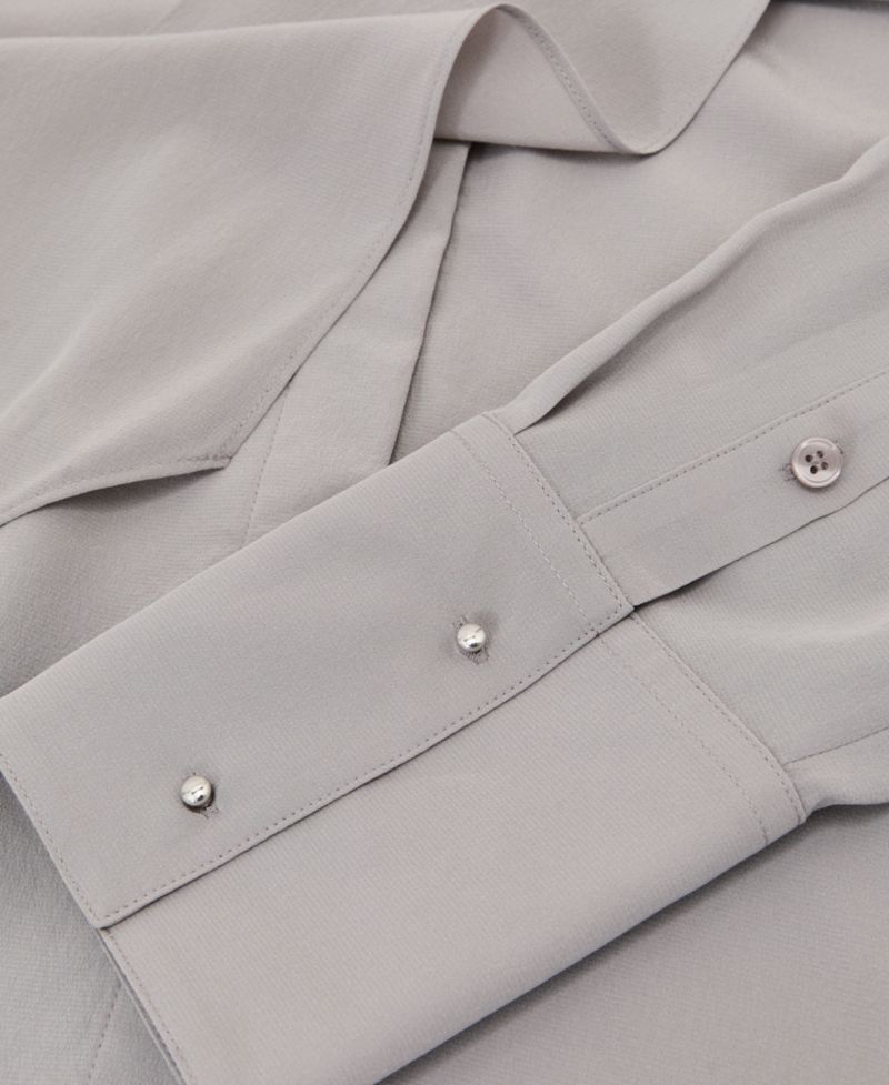 Women's Kathlyn Long-Sleeve Tie-Neck Silk Blouse
