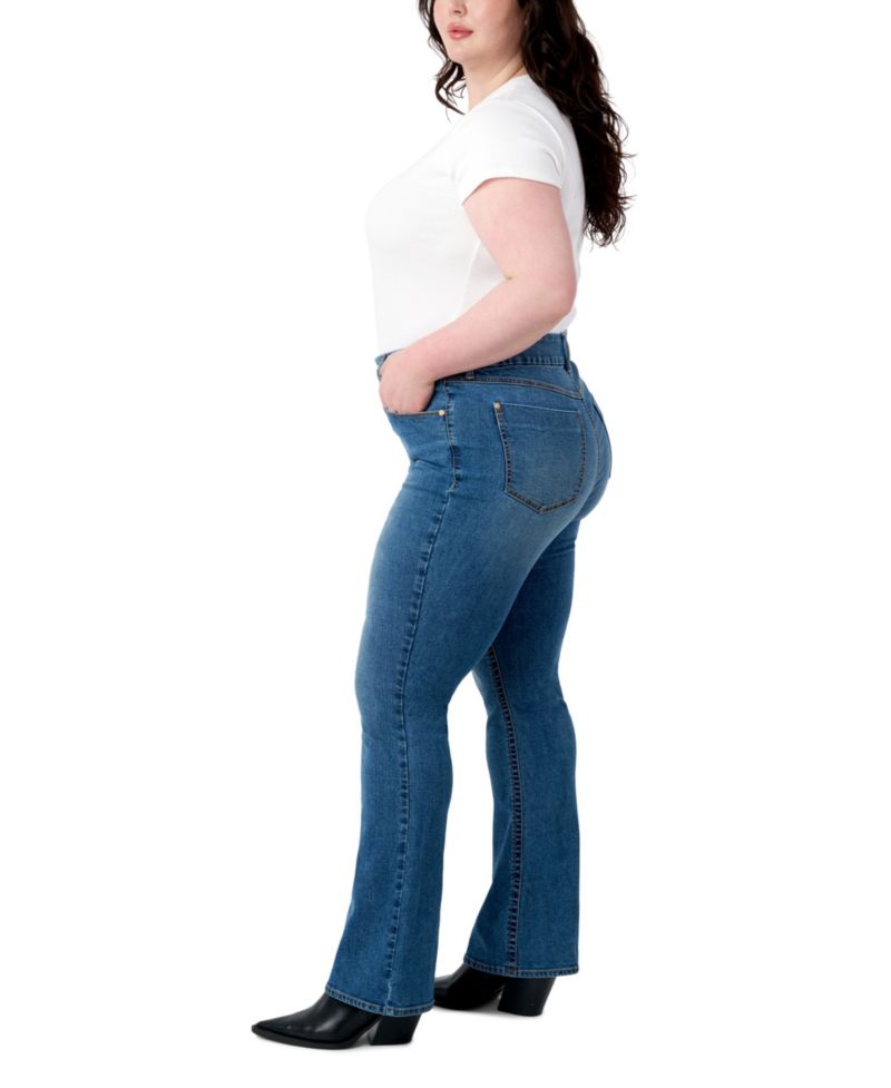 Plus Size Tummyless High Rise Bootcut Jeans