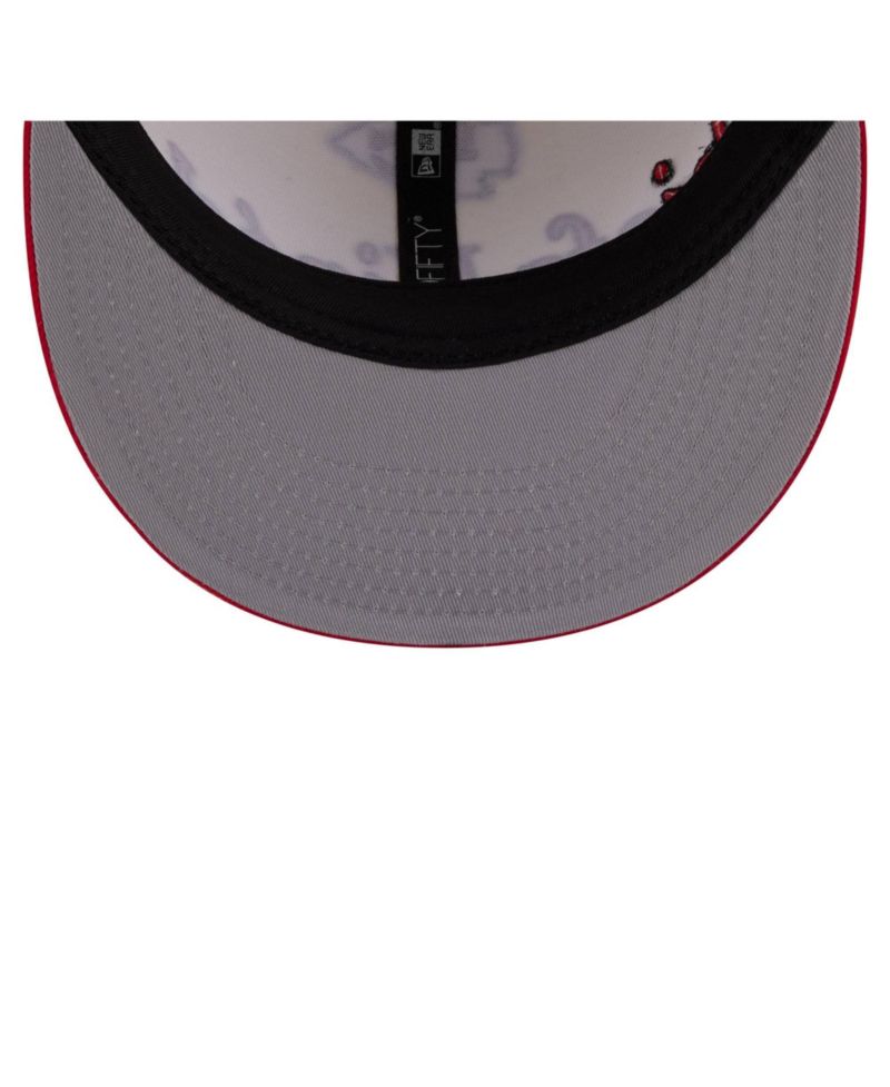 Men's Cream Kansas City Chiefs Oversized Slogan 9FIFTY Snapback Hat
