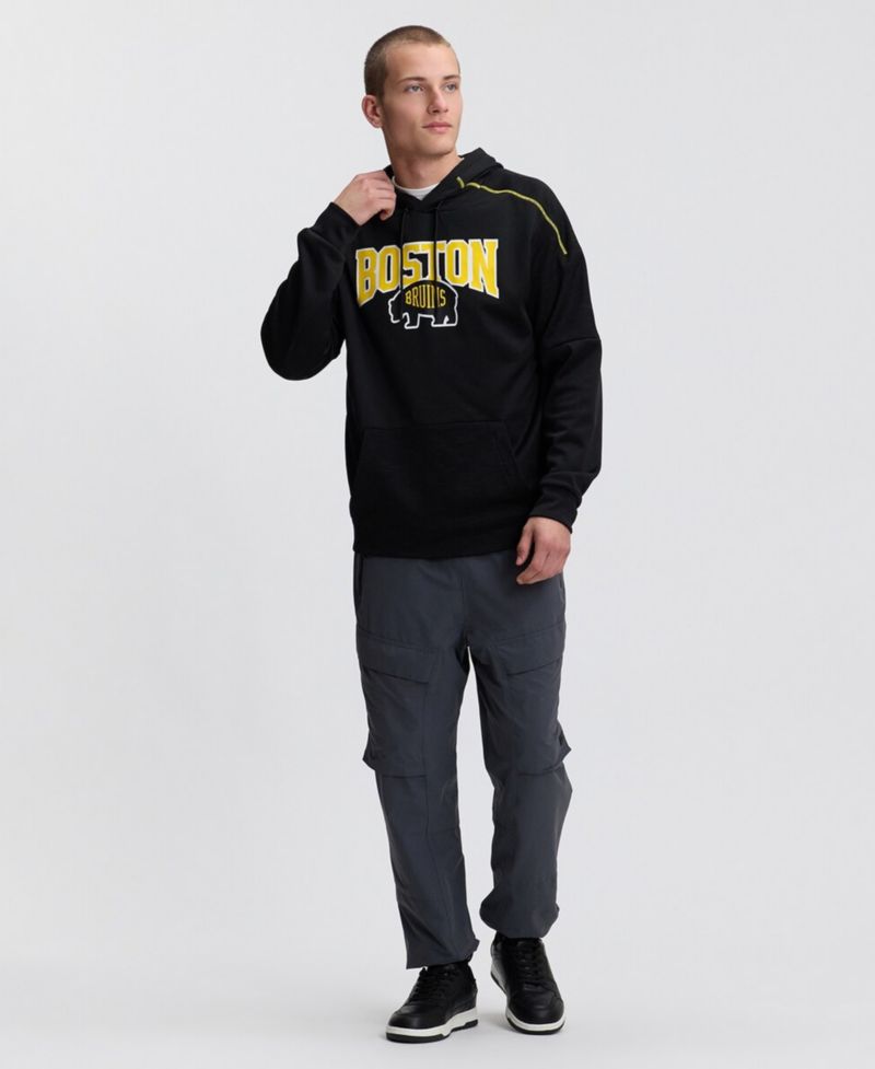 Men's Black Boston Bruins 2026 NHL Stadium Series Defender Pullover Hoodie