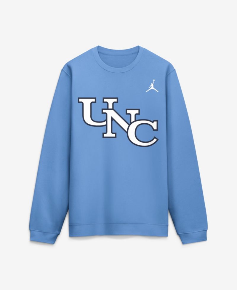 Men's North Carolina Tar Heels Sideline Club Crewneck Sweatshirt