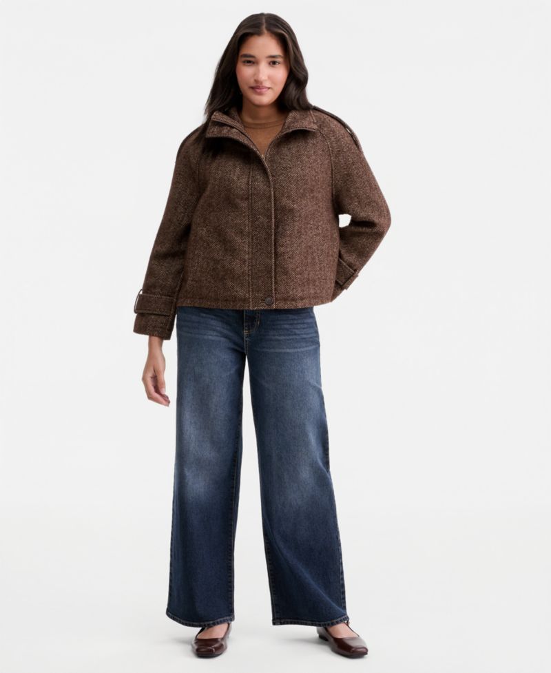 Women's Short-Raglan-Sleeve Coat