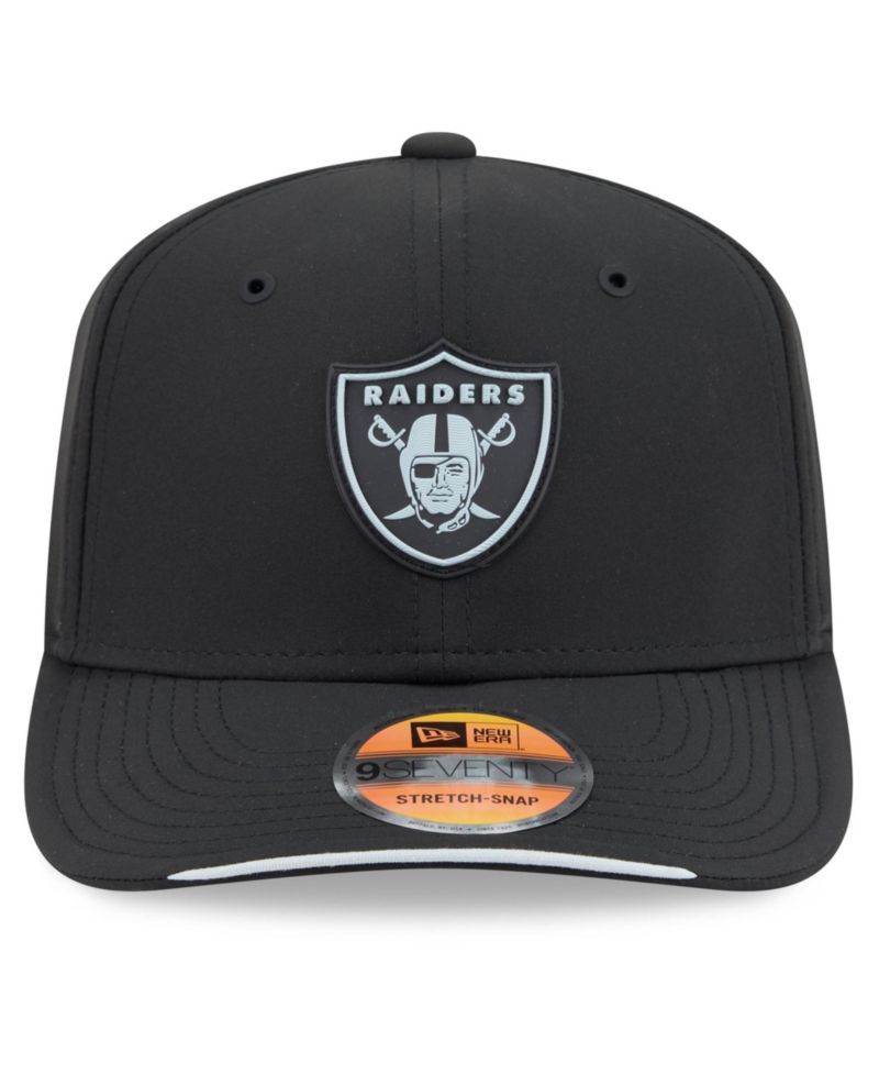 Men's Black Las Vegas Raiders 2026 Sideline 9SEVENTY Adjustable Hat
