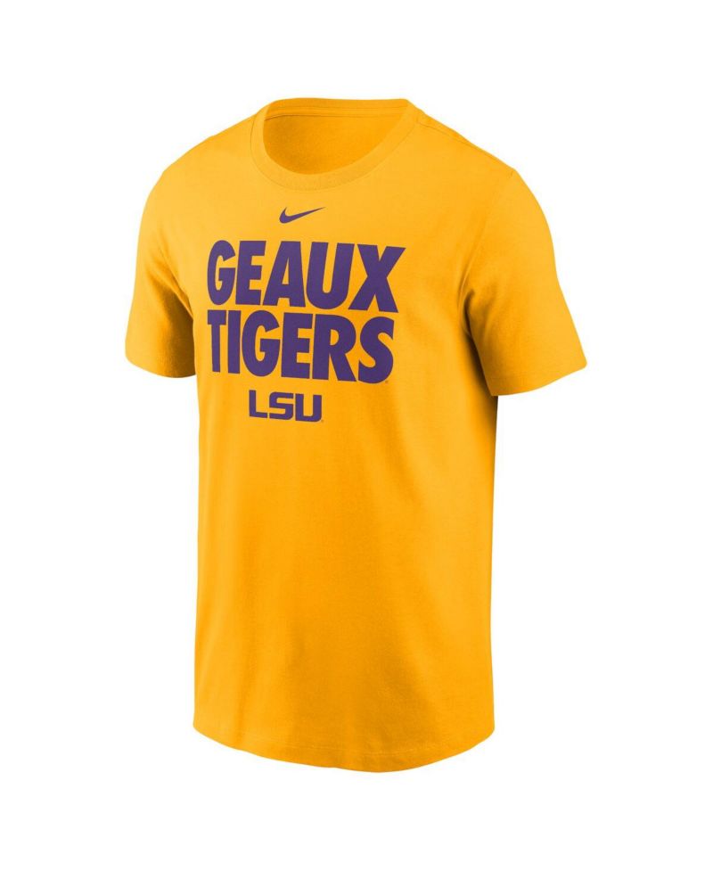 Men's Gold LSU Tigers Local Ultimate Chant T-Shirt