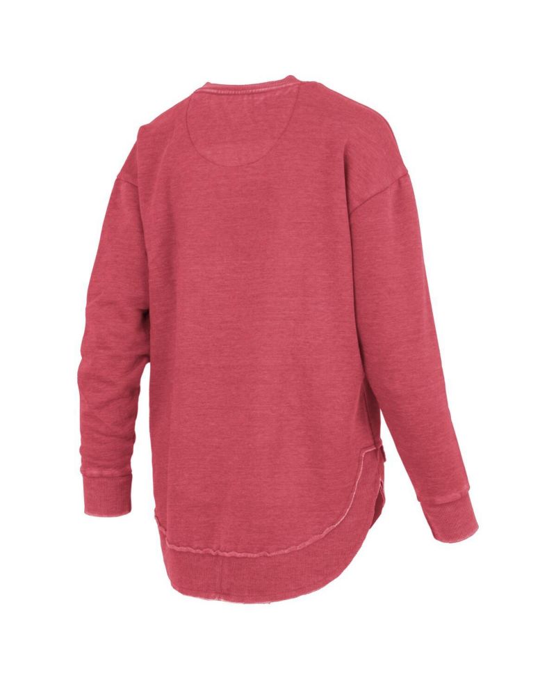 Women's Red Georgia Bulldogs Westin Poncho V-Neck Pullover Sweatshirt