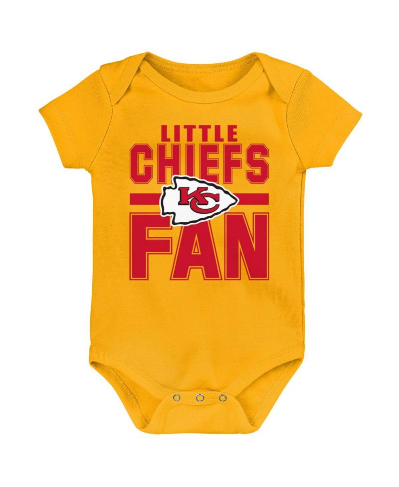 Newborn 3-Pack Kansas City Chiefs Little Tike Bodysuit Set