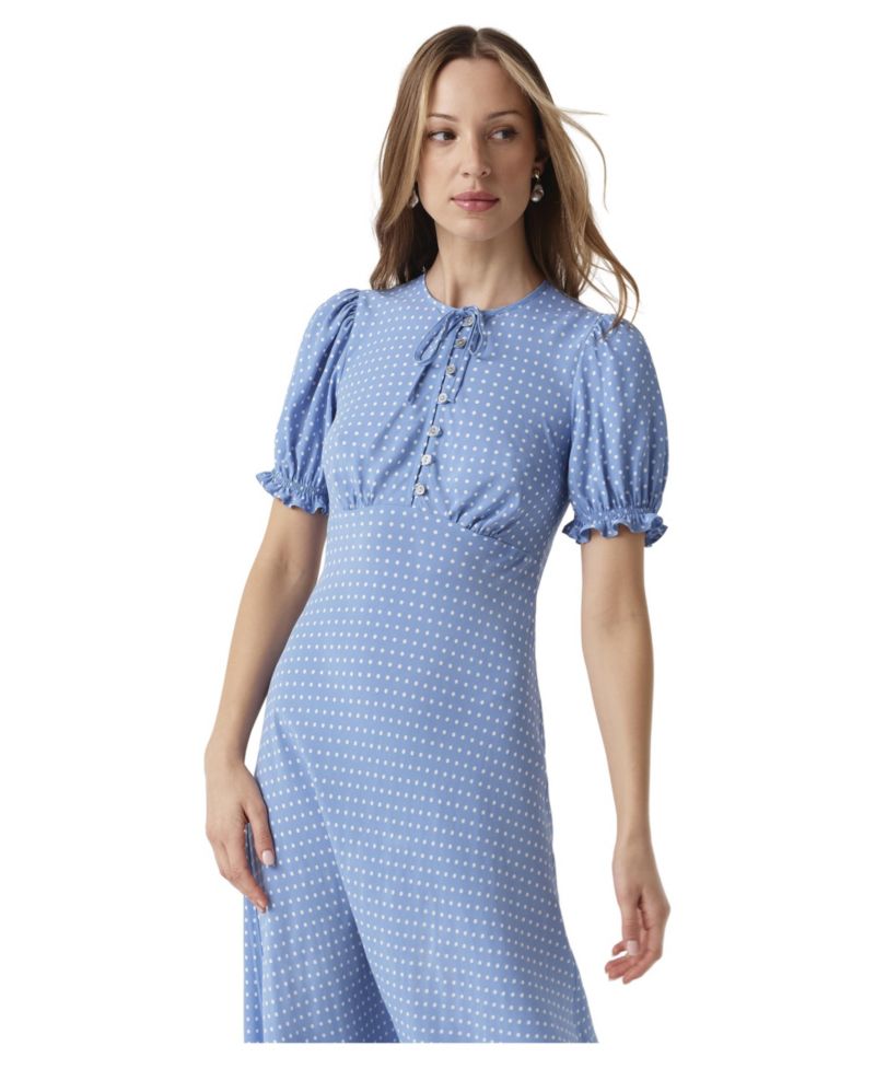 Women's Clarissa Floral Empire Waist A-Line Midi Dress