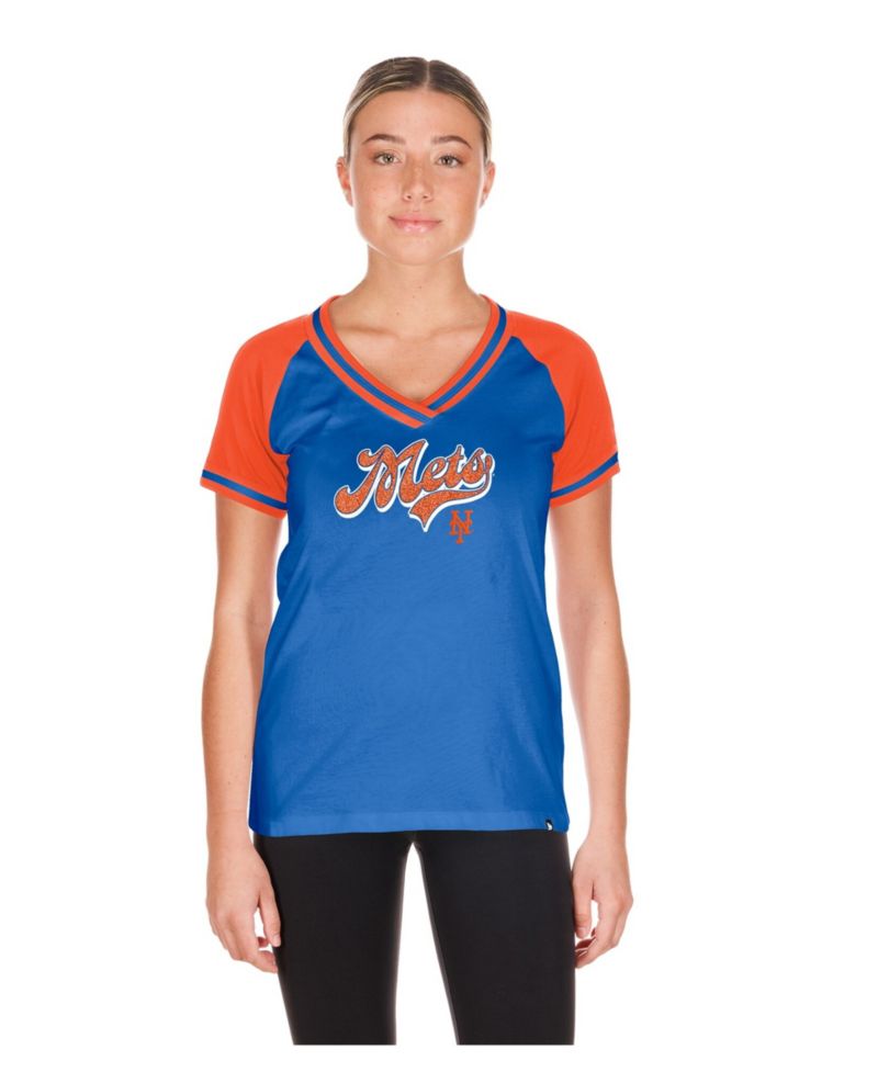 Women's Royal New York Mets Gameday V-Neck T-Shirt