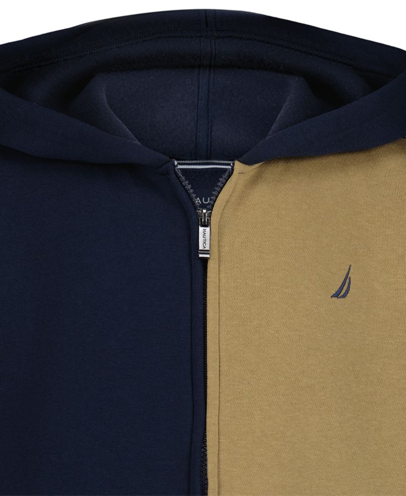 Men's Colorblocked Zip Fleece Hoodie
