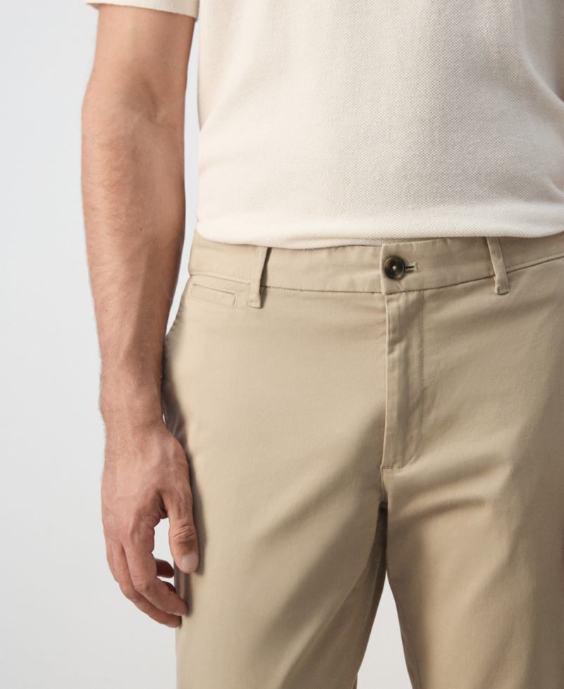 Men's Prato Cropped Tapered Chino Pants