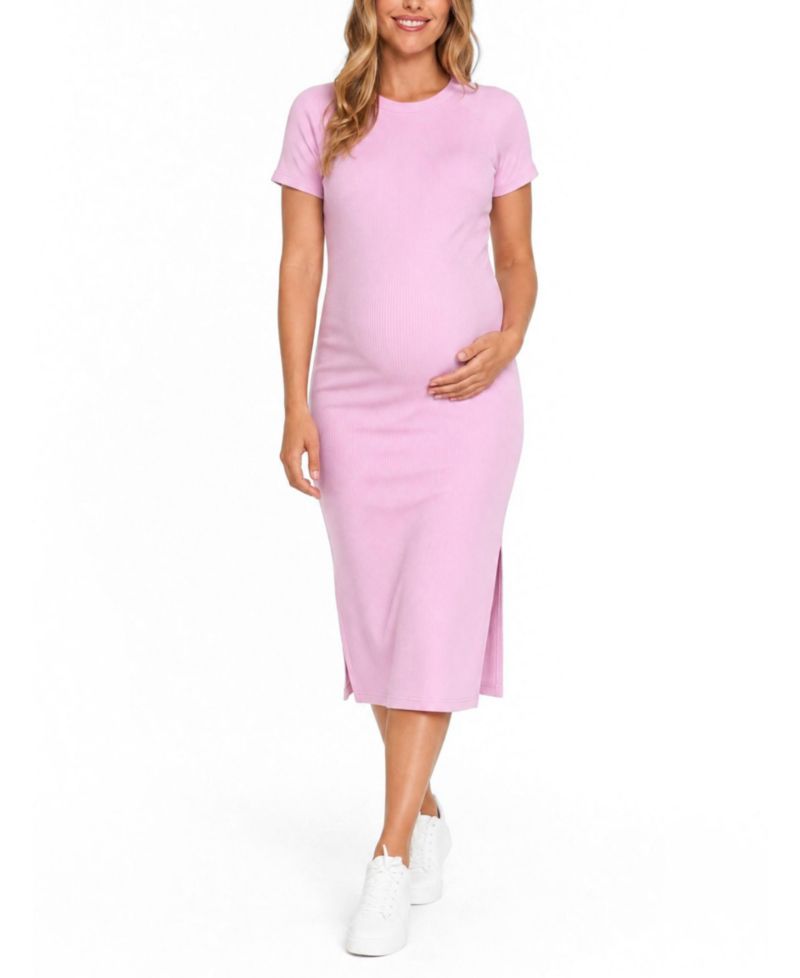 Ribbed-Knit Bodycon Midi Dress