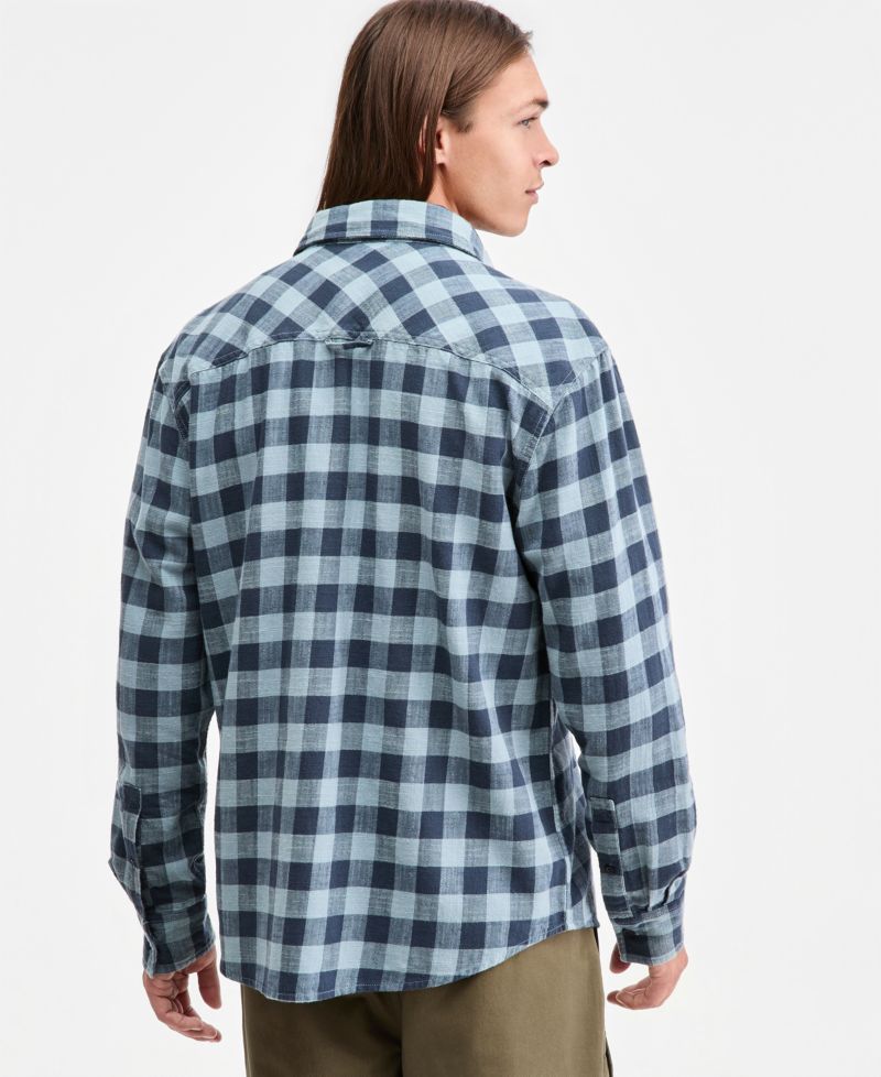 Men's Drake Buffalo Plaid Long-Sleeve Shirt