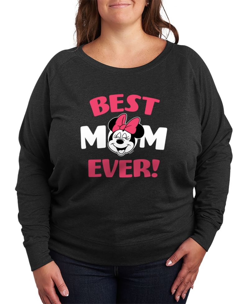 Plus Size Disney Best Mom French Terry Long-Sleeve T-Shirt