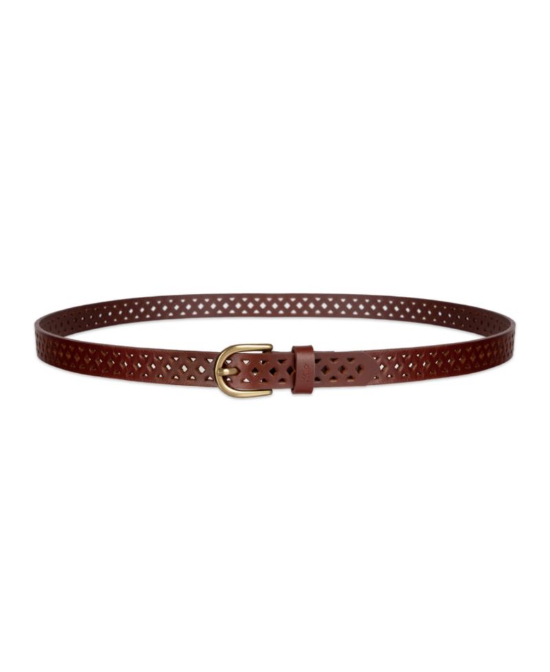 Women's 2-Pack Perforated and Reversible Skinny Casual Belt Set