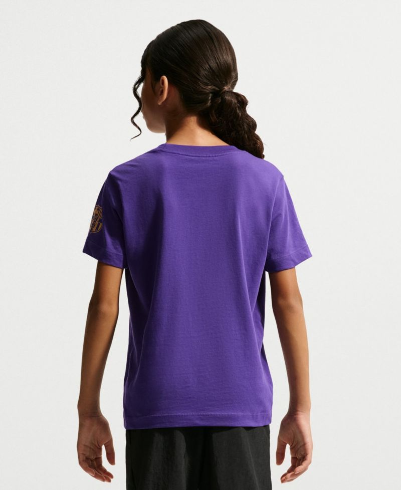 Big Boys and Girls Purple Barcelona 2026/27 Mamba T-Shirt