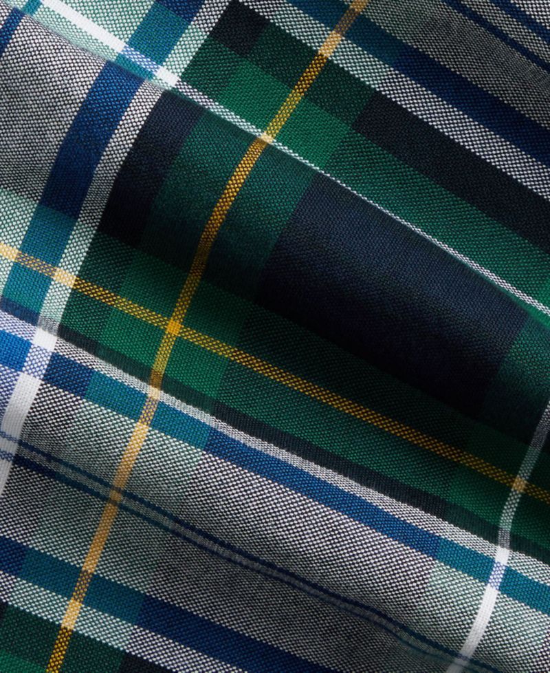 Baby Boys' Plaid Cotton Oxford Bodysuit