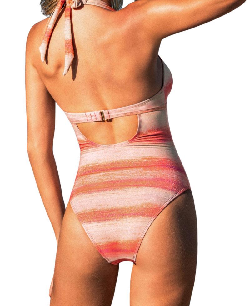 Women's Ombre Canyon Striped One-Piece Swimsuit