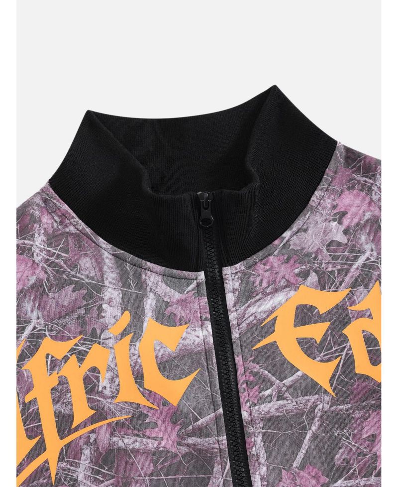 Men's A Boxy Camo Zip Up sweatshirt