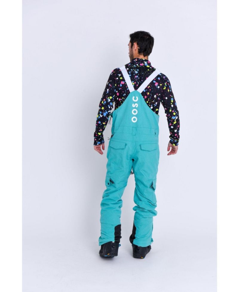 Men's Yeh Man Bib Pant - Aqua