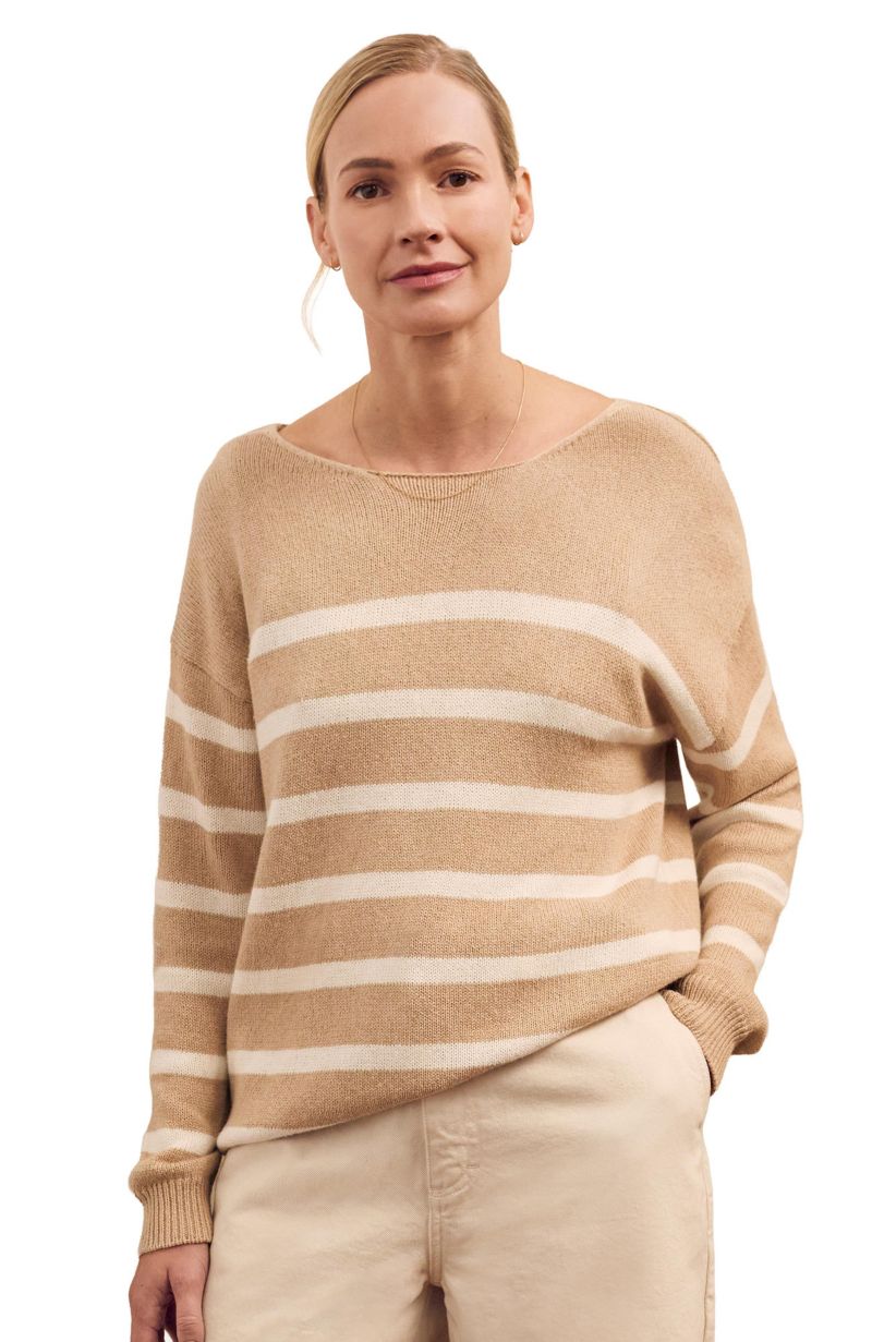 Women's Gauzy Boat Neck Sweater