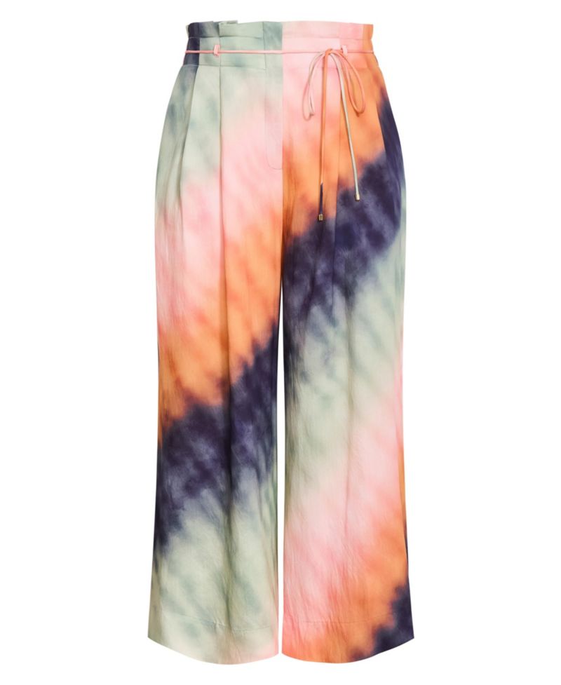 Women's Sunset Ombre Print Wide Leg Pant