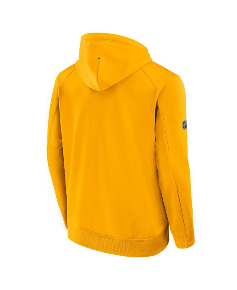 Men's Gold Boston Bruins Authentic Pro Rink Hoodie
