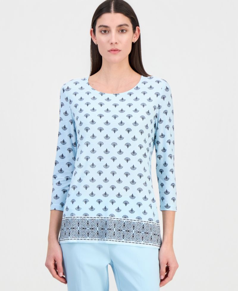 Petite Relaxed-Fit Crewneck Top