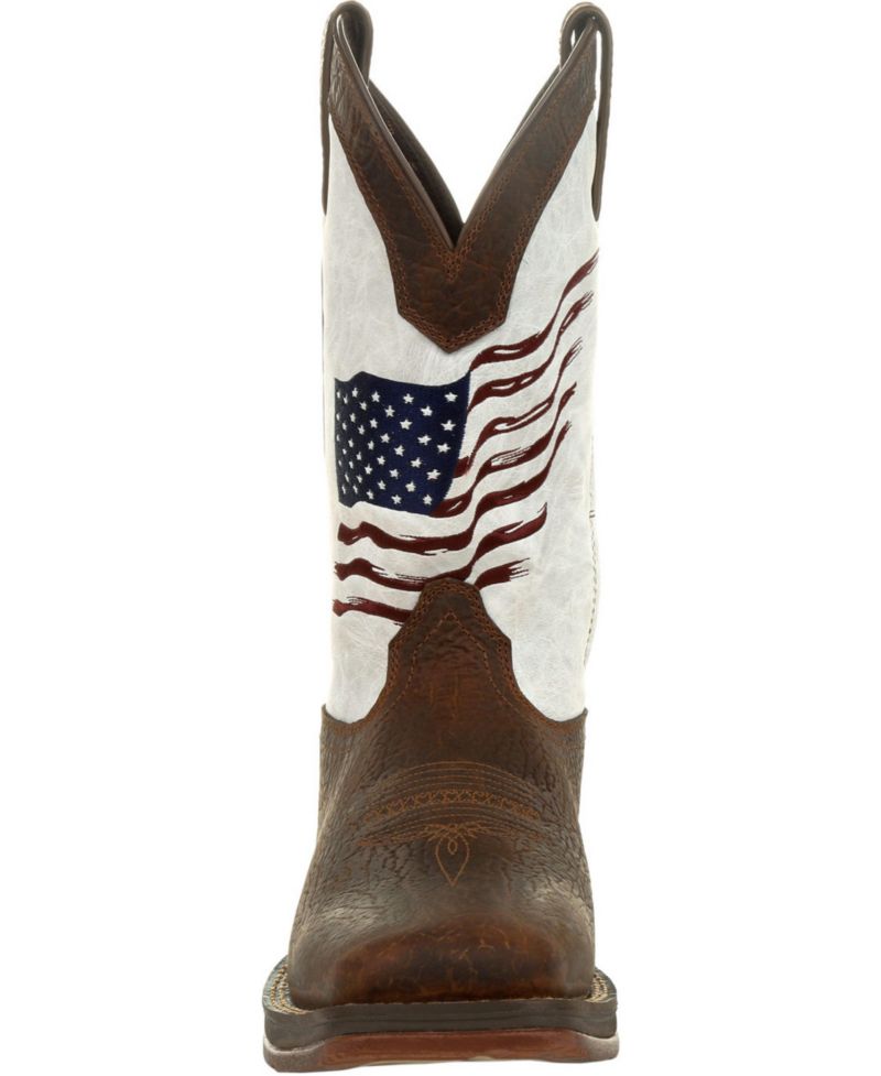 Men's Rebel by Distressed Flag Embroidery Western Boot