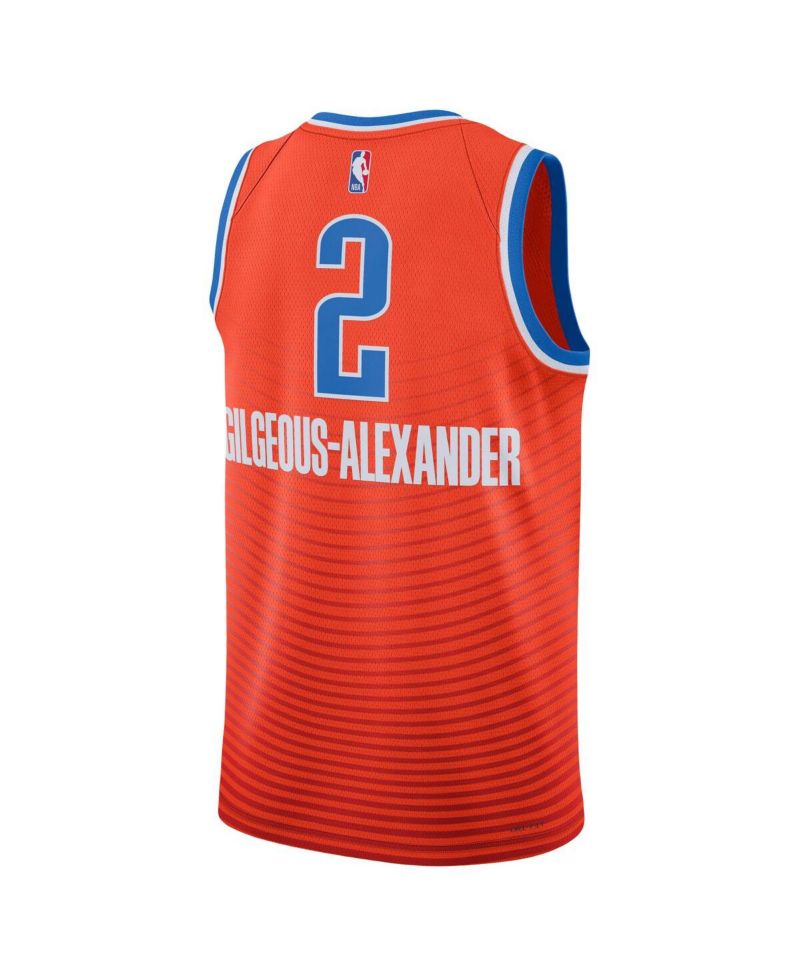 Men's Shai Gilgeous-Alexander Orange Oklahoma City Thunder Statement Edition Swingman Jersey
