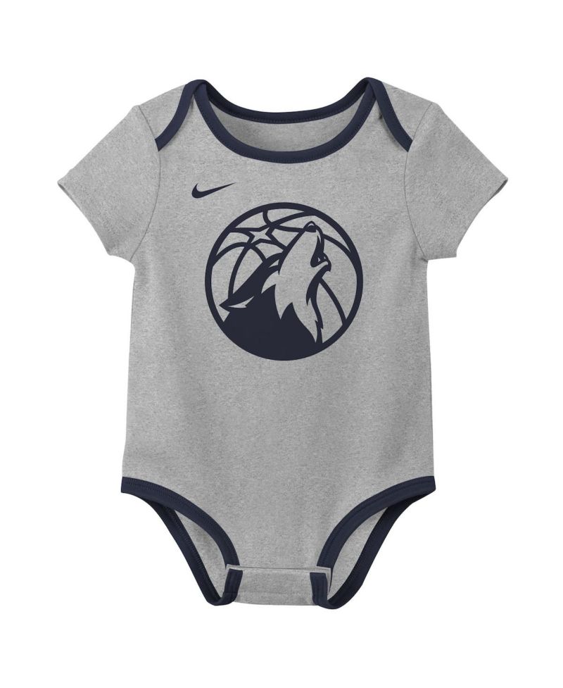 Baby Boys and Girls 2 Piece Minnesota Timberwolves Bodysuit Set