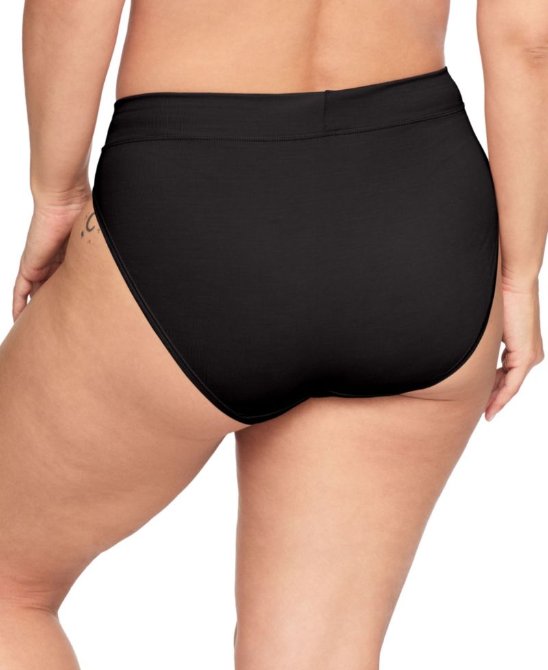Women's No Pinching No Problem Dig-Free High-Waist Ribbed Hi-Cut Panty, WRW253HC11