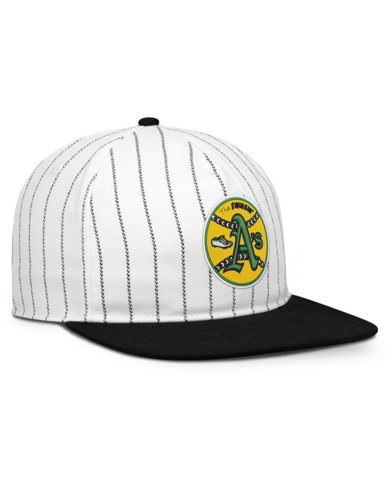 Men's White/Black Oakland Athletics Cooperstown Collection Pro Adjustable Hat