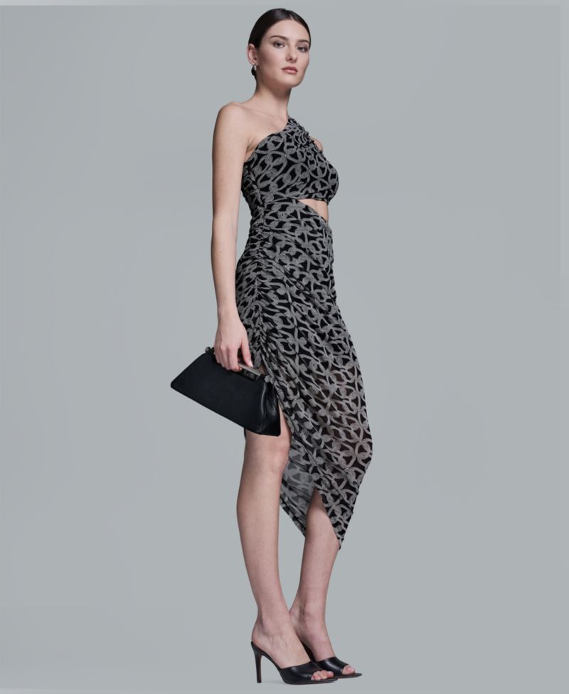 Women's One-Shoulder Midi Dress