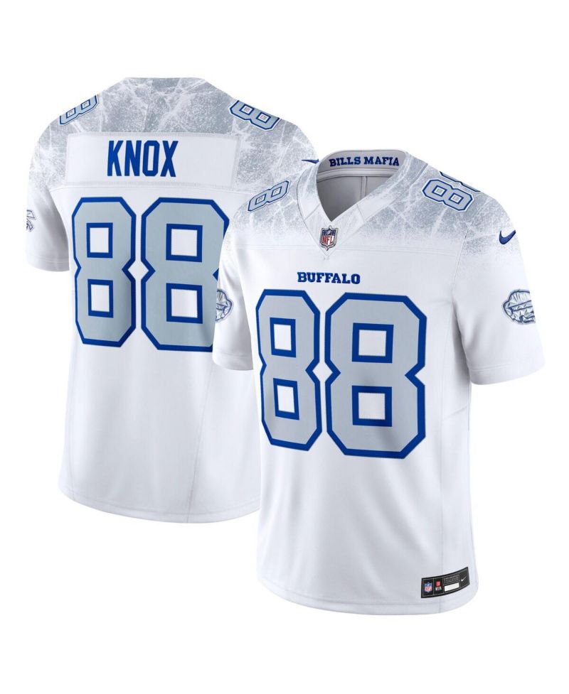 Men's Dawson Knox White Buffalo Bills 2025 Rivalries Collection Limited Jersey