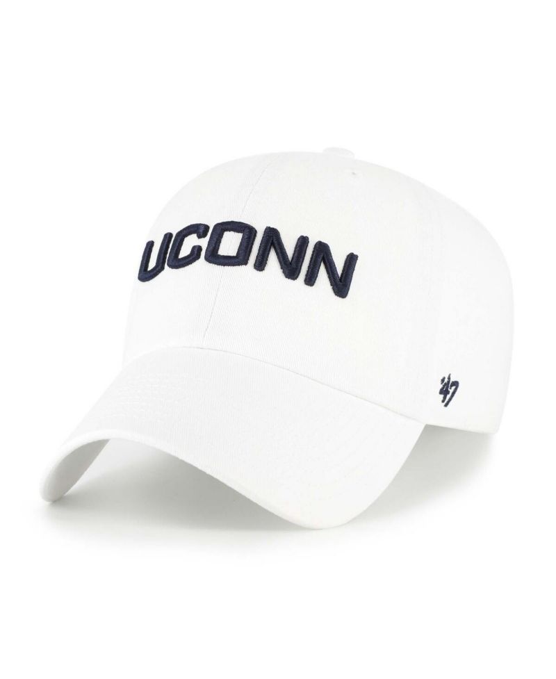 Men's White UConn Huskies Clean Up Adjustable Hat