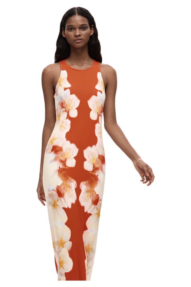 Women's Side Flowers Dress