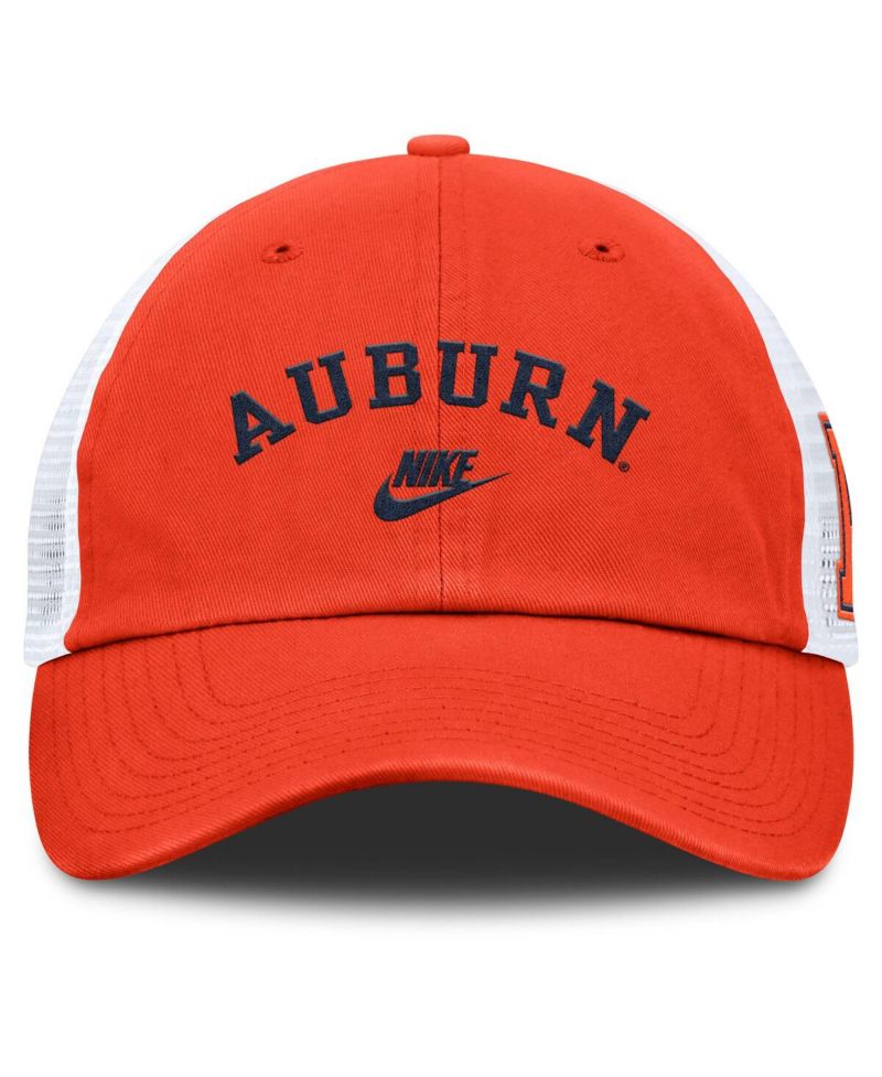 Men's Orange/White Auburn Tigers 2025 Sideline Campus Pro Local Snapback Hat