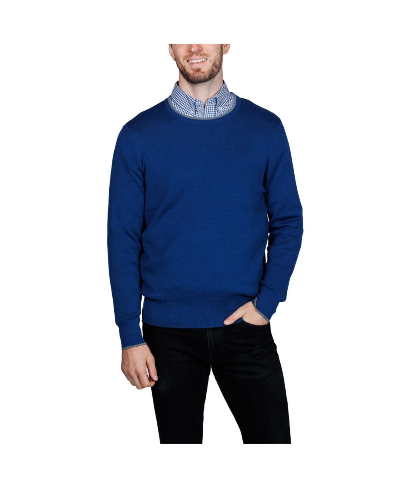 Men's Fine Knit Crew Neck Sweater