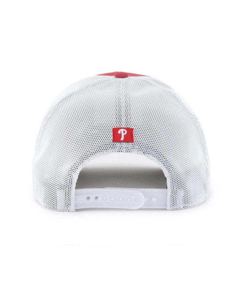 Men's Red/White Philadelphia Phillies Scratch Adjustable Trucker Hat