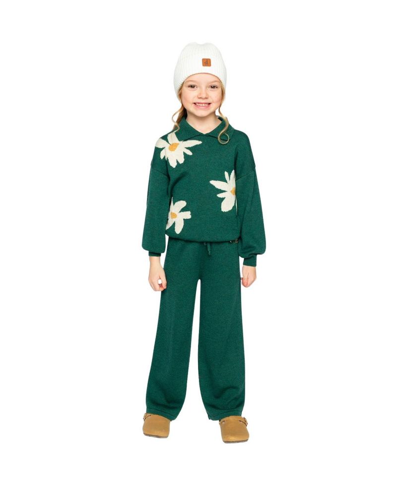 Little and Big Girl 6-12 Flare Pants Jasper Printed