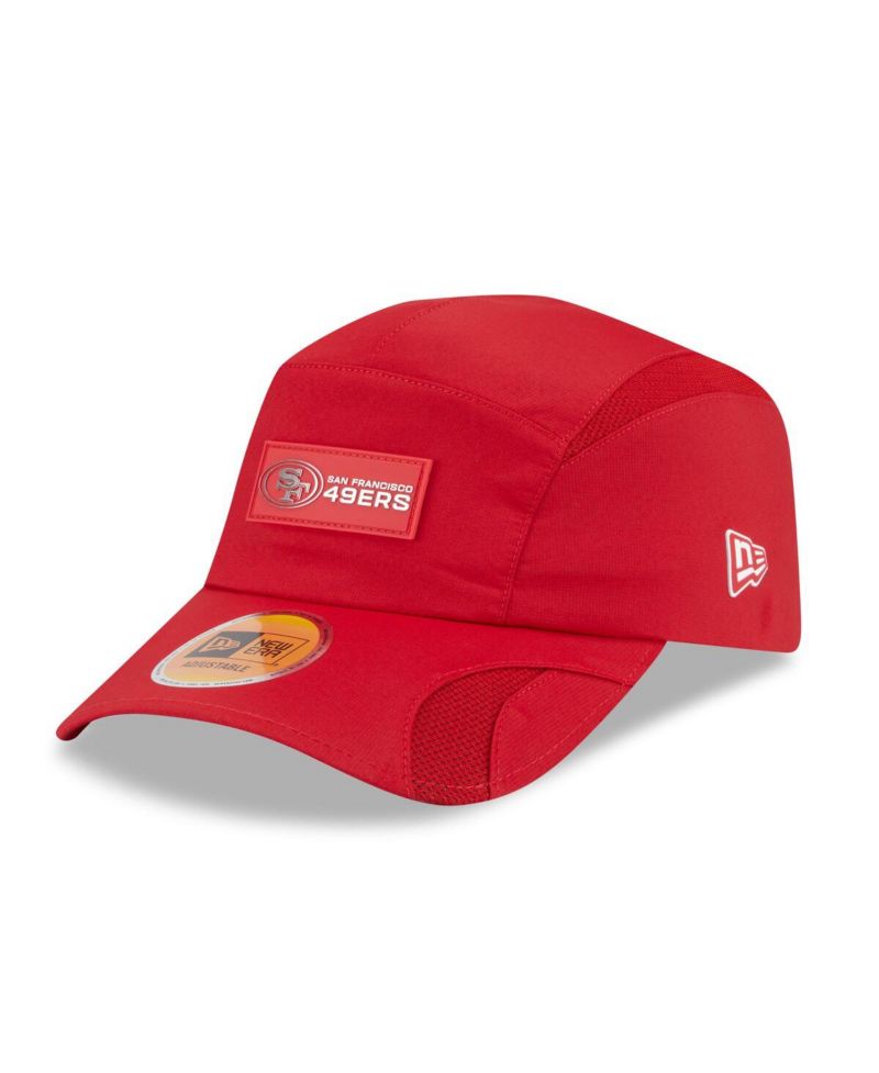 Men's Scarlet San Francisco 49ers 2025 Sideline Runner Adjustable Hat