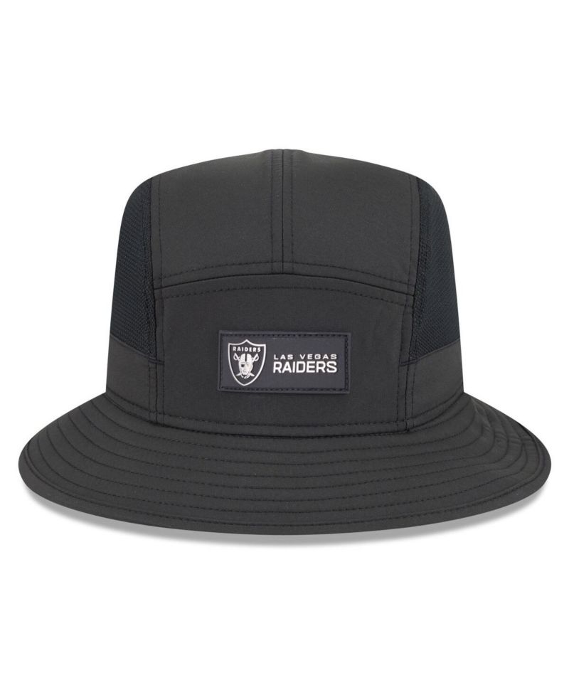 Men's Black Las Vegas Raiders 2025 Sideline Bucket Hat