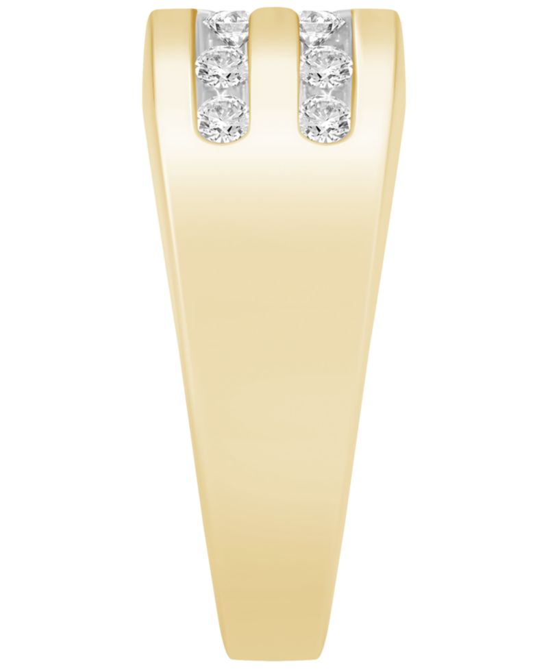 Men's Lab Grown Diamond Ring (1 ct. t.w.) in Gold Vermeil over Sterling Silver